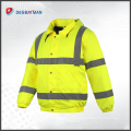 Hola Vis Yellow Two Tone Soft Shell Chaqueta Workwear Abrigo de alta visibilidad